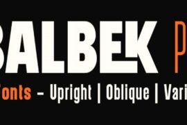 Balbek Pro Font