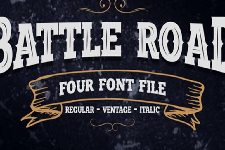Battle Road Font
