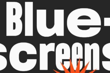 Bluescreens font