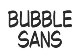 Bubble Sans Font