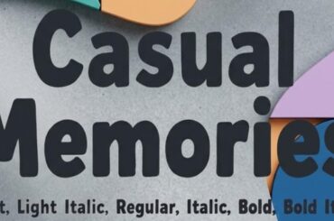Casual Memories Font
