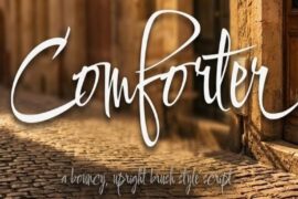 Comforter Brush Font