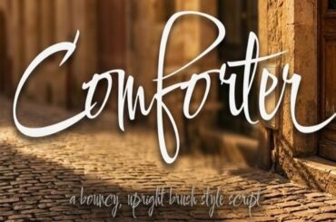 Comforter Brush Font