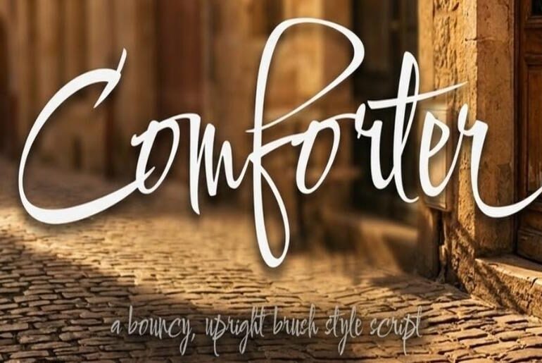 Comforter Brush Font