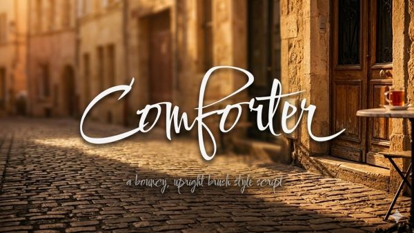 Comforter Brush Font