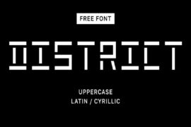 District Font