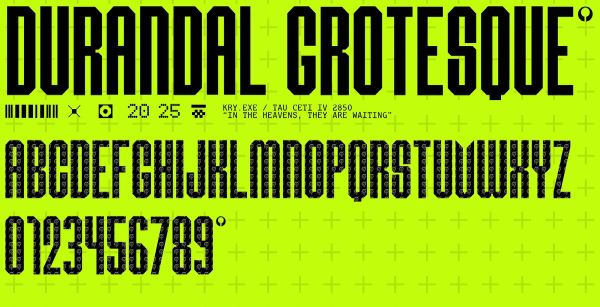 Durandal Grotesque Font