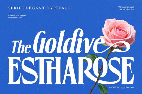 Goldive Estharose Font