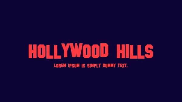 Hollywood Hills Font