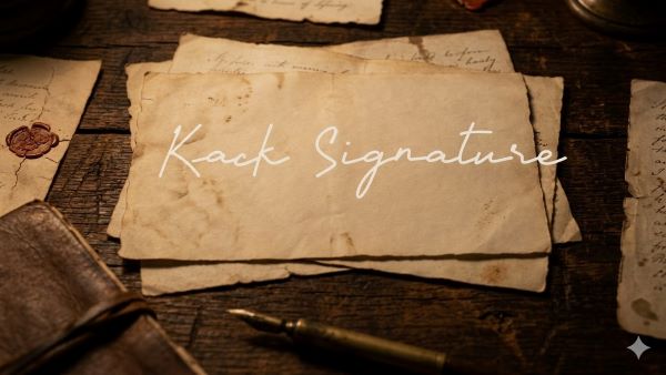 Kusack Signature Font