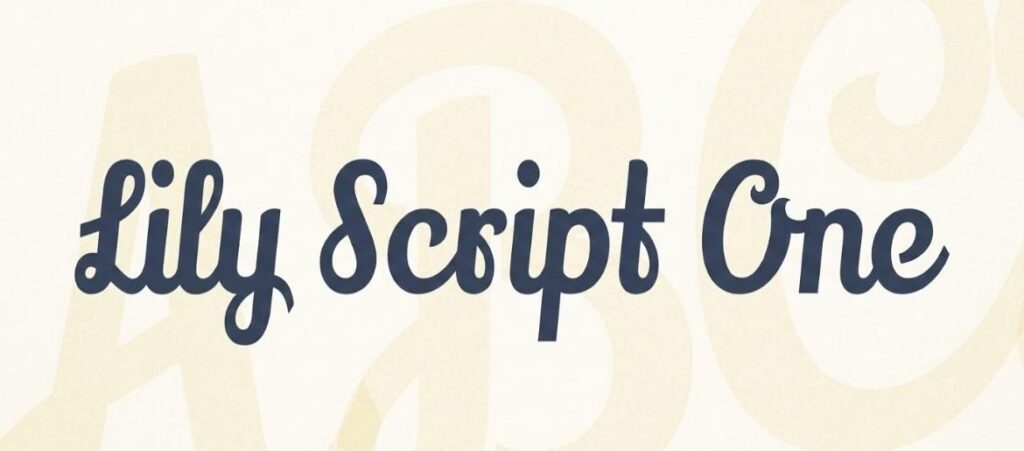 Lily Script One Font FREE Download