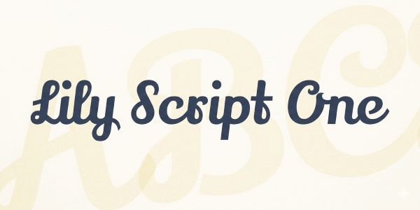Lily Script One Font