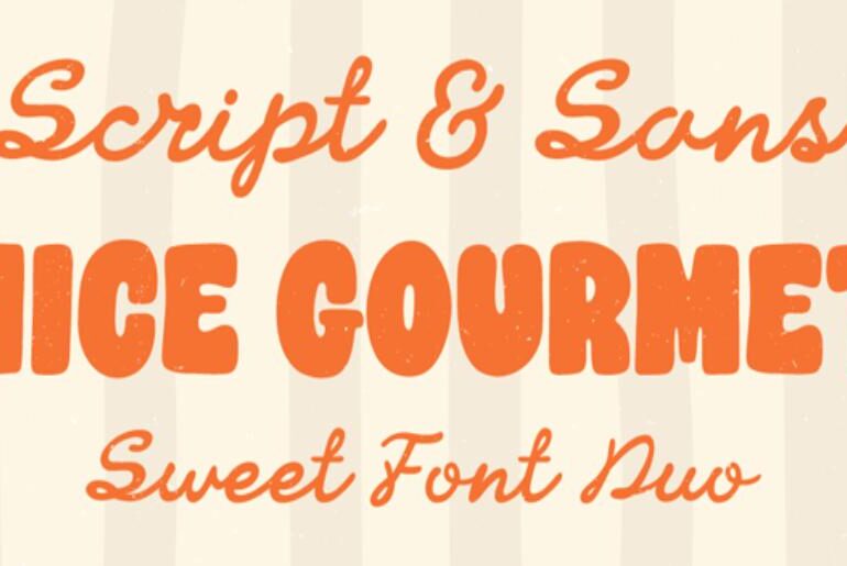 Nice Gourmet Sans Font