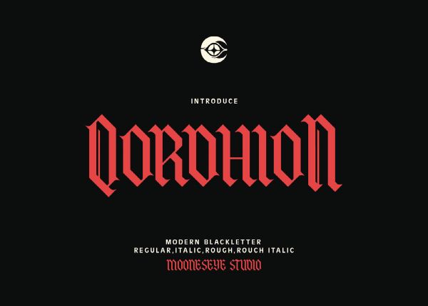 Qordhion Modern Blackletter Font