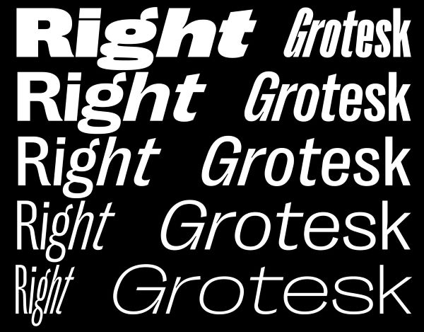 Right Grotesk Font