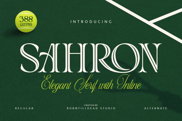 Sahron font