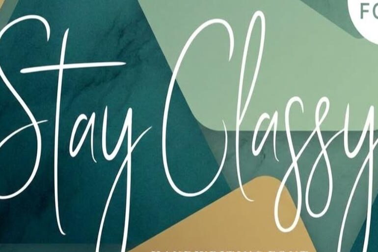 Stay Classy Script Font