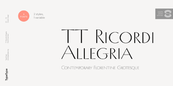 TT Ricordi Allegria Font
