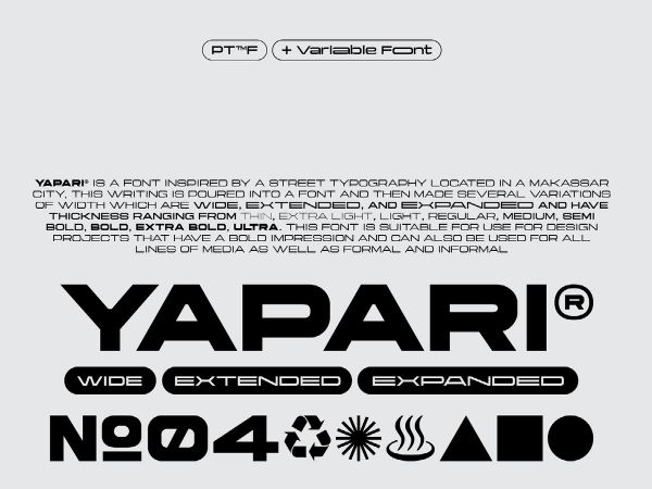 Yapari Font
