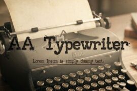 AA Typewriter Font