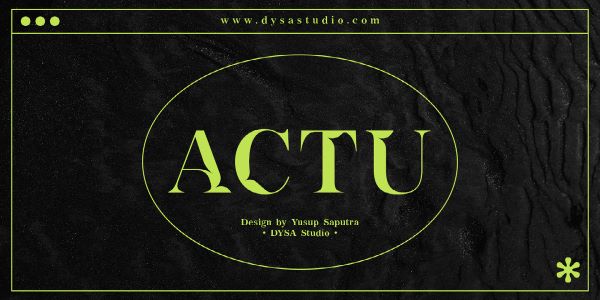 actu font