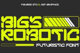 Bigs Robotic Font
