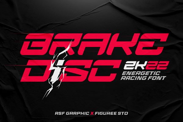 Brake Disc Font