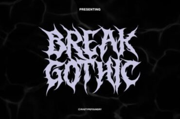 Break Gothic Font