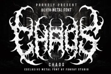 Chaos Metal Font