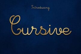 Cursive Font