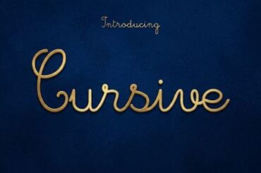 Cursive Font