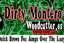 dirty montero font