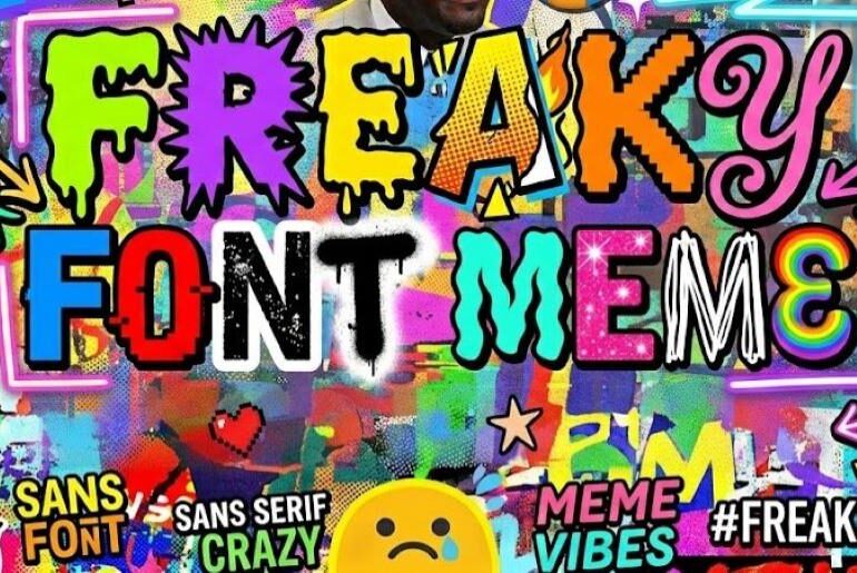 freaky font meme