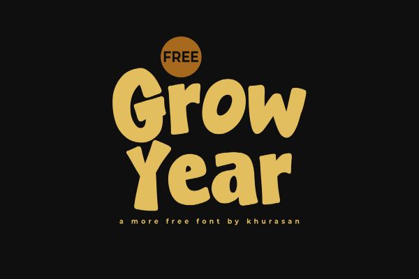 Grow Year Font