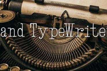 Hand TypeWriter Font