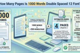 How Many Pages Is 1000 Words Double Spaced 12 Font