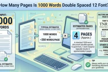 How Many Pages Is 1000 Words Double Spaced 12 Font