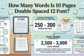 How Many Words Is 10 Pages Double Spaced 12 Font