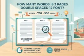 How Many Words Is 3 Pages Double Spaced 12 Font