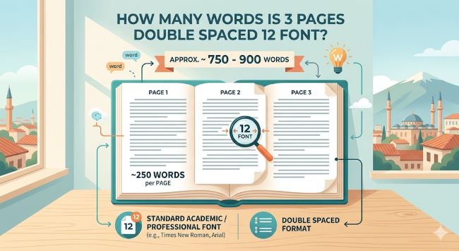 How Many Words Is 3 Pages Double Spaced 12 Font