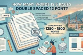 How Many Words Is 5 Pages Double Spaced 12 Font