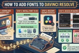 How to Add Fonts to DaVinci Resolve