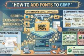 How to Add Fonts to GIMP