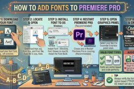 How to Add Fonts to Premiere Pro