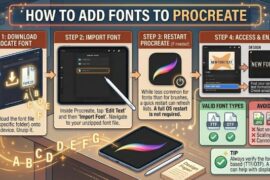 How to Add Fonts to Procreate