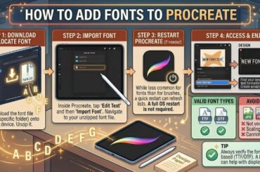 How to Add Fonts to Procreate