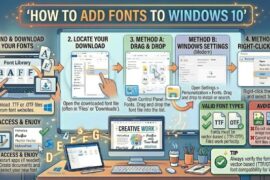 How to Add Fonts to Windows 10