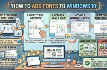 How to Add Fonts to Windows 10