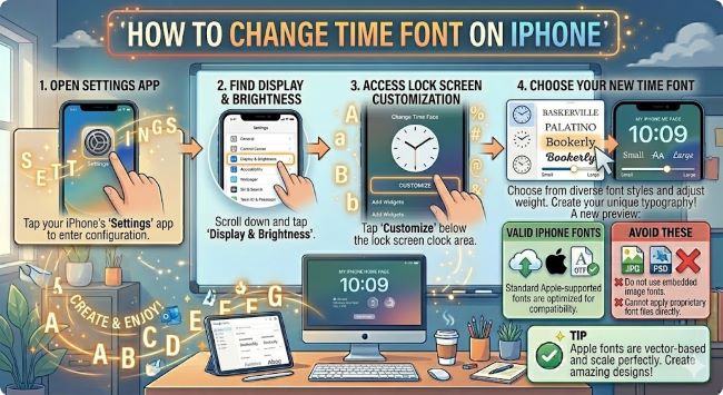 How to Change the Time Font on iPhone