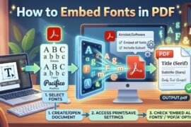 How to Embed Fonts in PDF